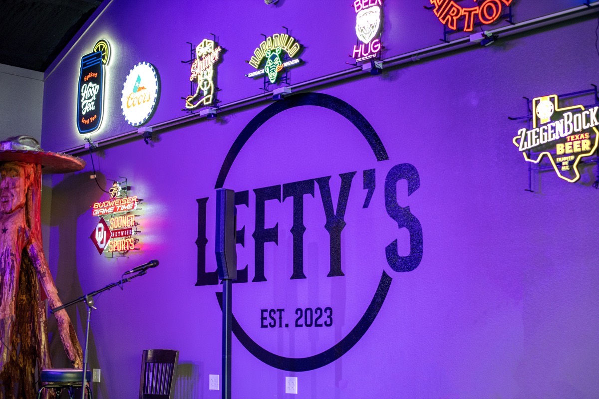 Kris Ward and Dustin Stewart, owners of Lefty’s Bar and Grill